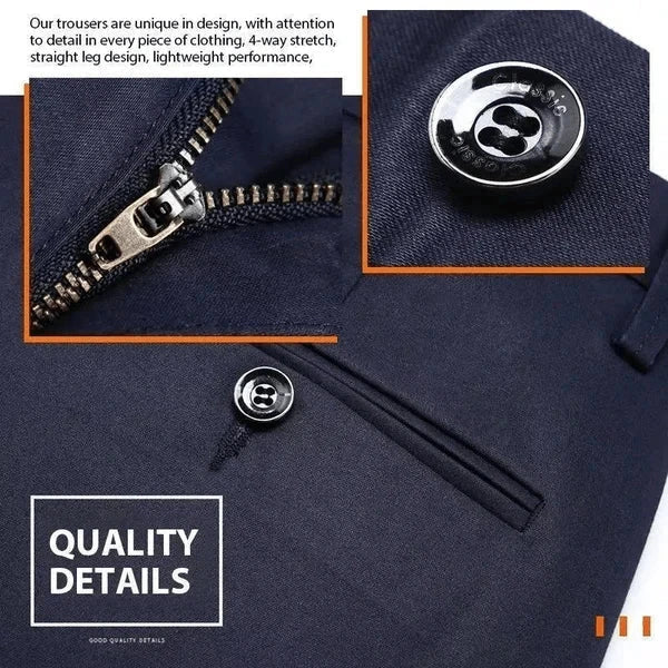 Kingwooh High Stretch klassische Hose für Herren 