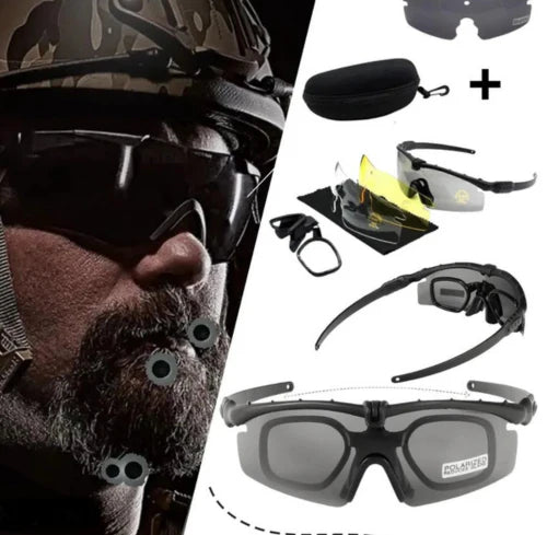 Polarisierte taktische ballistische Brille UV400 