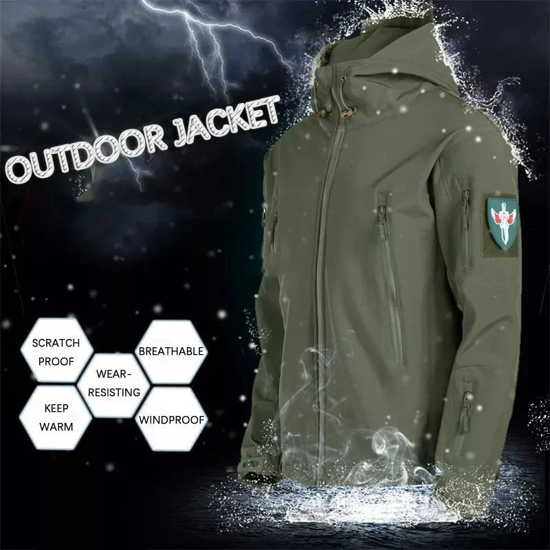WASSERDICHTE MILITÄRJACKE FÜR HERREN